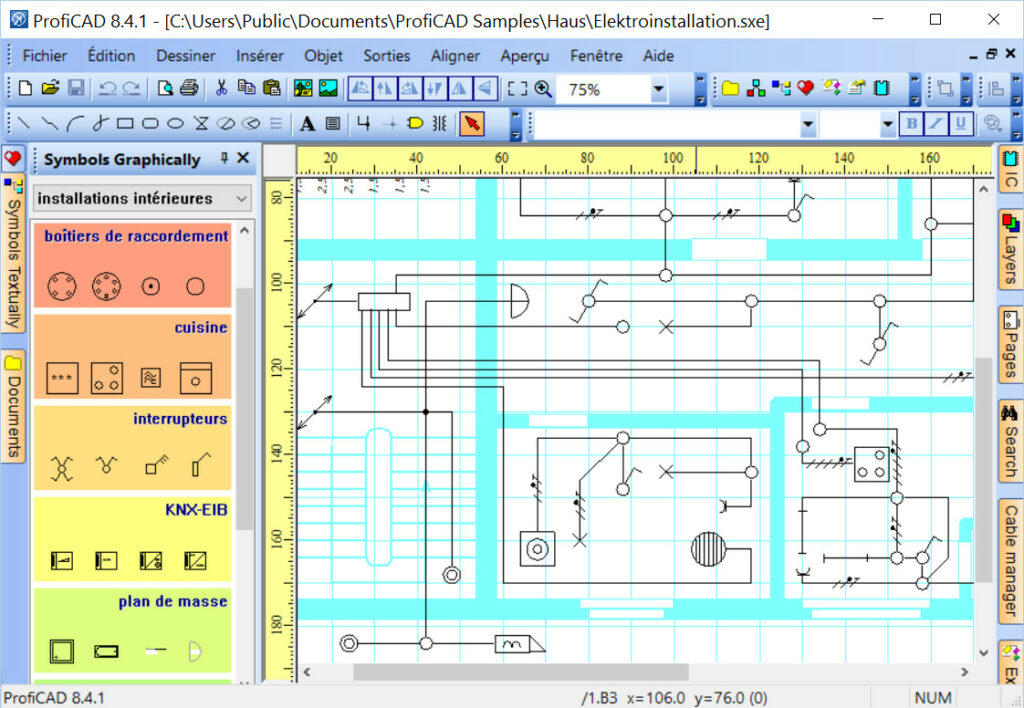 proficad logiciel électricien